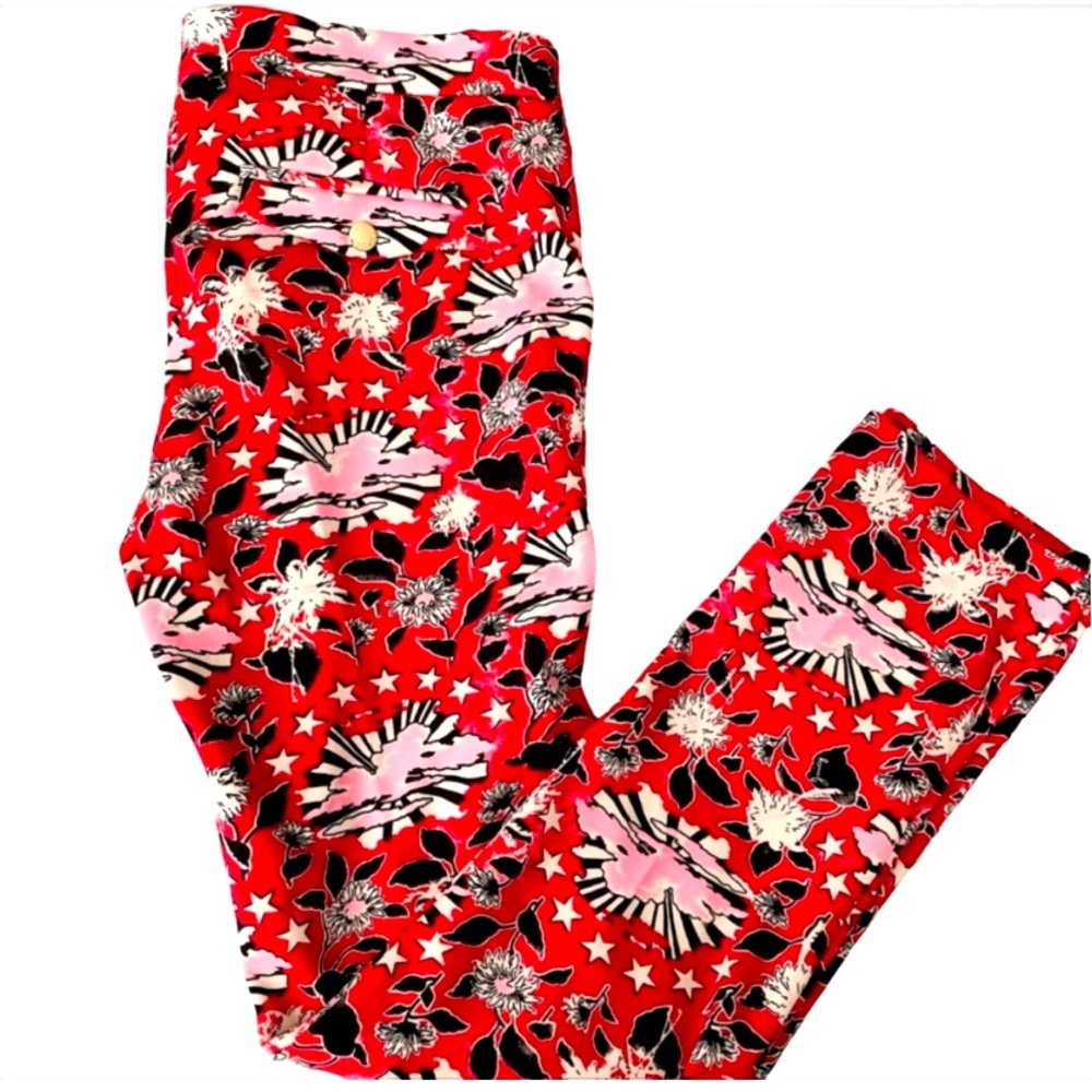NWOT Juicy Couture Pant size 4 stretchable Floral print